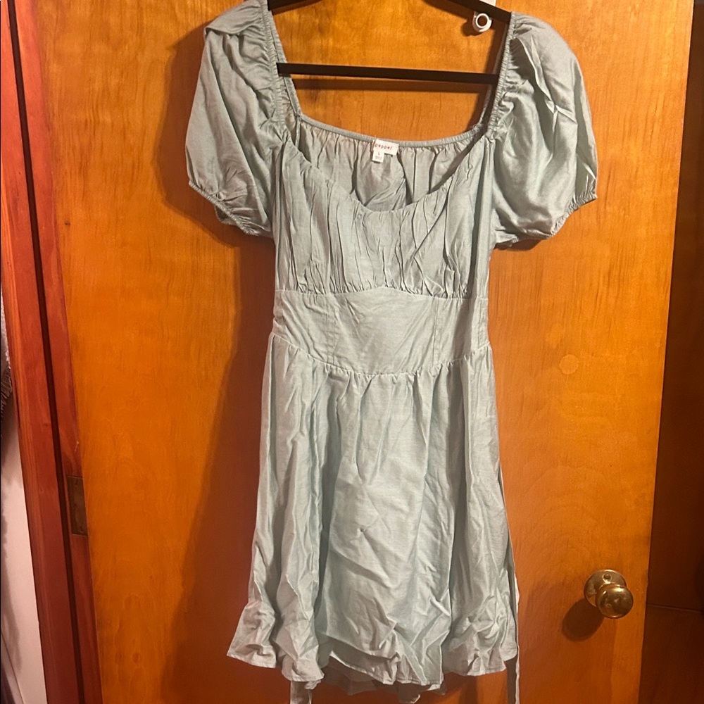 Elegant Blue Women's Dress
